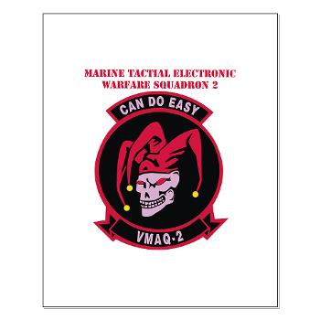 MTEWS2 - M01 - 02 - Marine Tactical Electronic Warfare Squadron 2 (VMA) with text - Small Poster