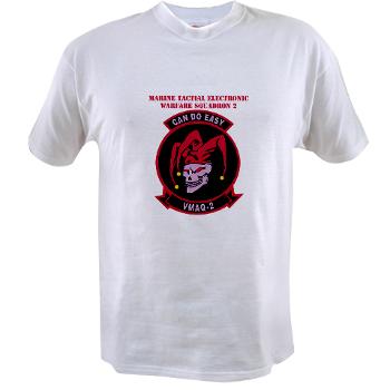 MTEWS2 - A01 - 04 - Marine Tactical Electronic Warfare Squadron 2 (VMA) with text - Value T-Shirt