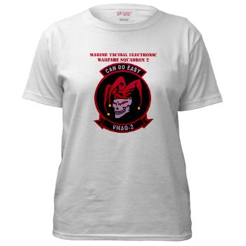 MTEWS2 - A01 - 04 - Marine Tactical Electronic Warfare Squadron 2 (VMA) with text - Women's T-Shirt