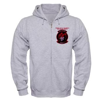 MTEWS2 - A01 - 03 - Marine Tactical Electronic Warfare Squadron 2 (VMA) with text - Zip Hoodie