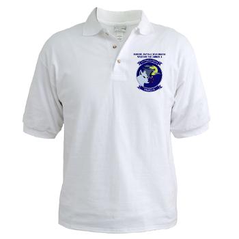 MTEWS3 - A01 - 04 - Marine Tactical Electronic Warfare Squadron 3 with Text Golf Shirt