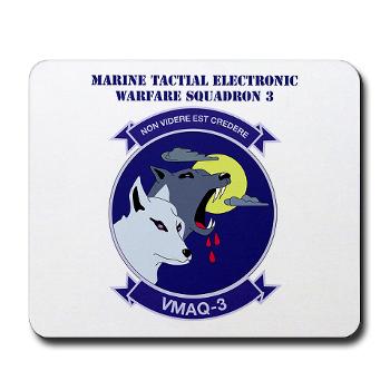 MTEWS3 - M01 - 03 - Marine Tactical Electronic Warfare Squadron 3 with Text Mousepad