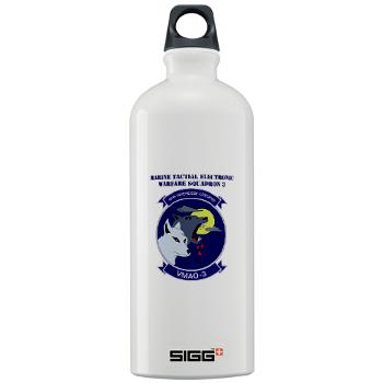 MTEWS3 - M01 - 03 - Marine Tactical Electronic Warfare Squadron 3 with Text Sigg Water Bottle 1.0L