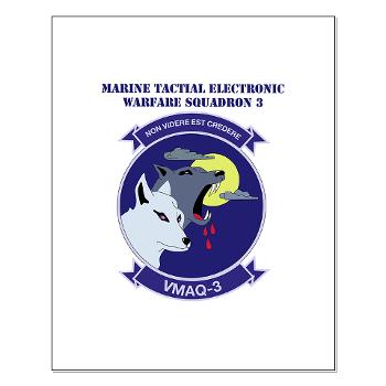 MTEWS3 - M01 - 02 - Marine Tactical Electronic Warfare Squadron 3 with Text Small Poster