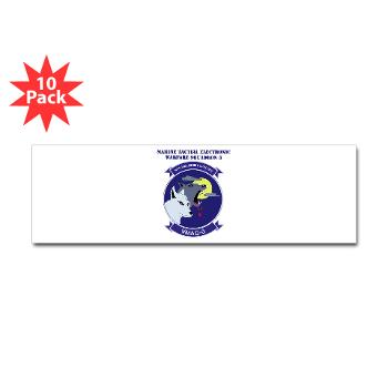 MTEWS3 - M01 - 01 - Marine Tactical Electronic Warfare Squadron 3 with Text (Bumper 10 pk) - Click Image to Close