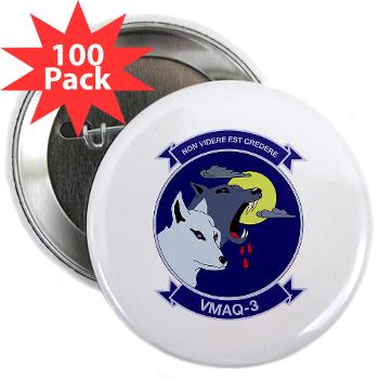 MTEWS3 - M01 - 01 - Marine Tactical Electronic Warfare Squadron 3 - 2.25" Button (100 pack) - Click Image to Close