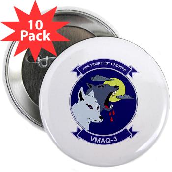 MTEWS3 - M01 - 01 - Marine Tactical Electronic Warfare Squadron 3 - 2.25" Button (10 pack) - Click Image to Close