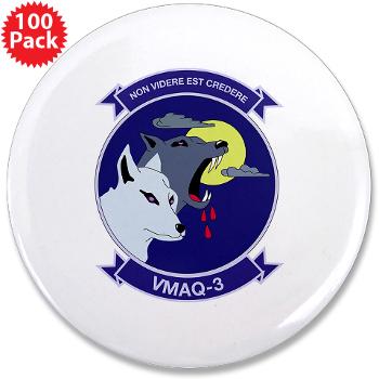 MTEWS3 - M01 - 01 - Marine Tactical Electronic Warfare Squadron 3 - 3.5" Button (100 pack) - Click Image to Close