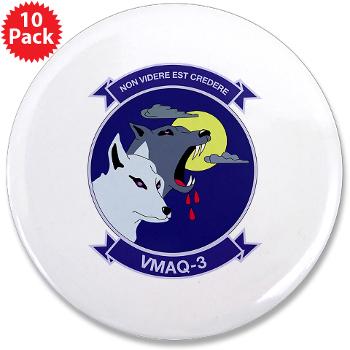 MTEWS3 - M01 - 01 - Marine Tactical Electronic Warfare Squadron 3 - 3.5" Button (10 pack) - Click Image to Close