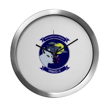 MTEWS3 - M01 - 03 - Marine Tactical Electronic Warfare Squadron 3 - Modern Wall Clock - Click Image to Close