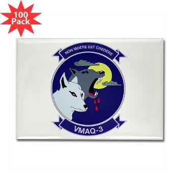 MTEWS3 - M01 - 01 - Marine Tactical Electronic Warfare Squadron 3 - Rectangle Magnet (100 pack)
