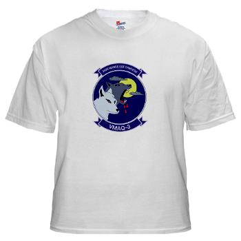 MTEWS3 - A01 - 04 - Marine Tactical Electronic Warfare Squadron 3 - White T-Shirt