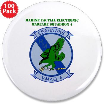 MTEWS4 - M01 - 01 - Marine Tactical Electronic Warfare Squadron 4 with Text - 3.5" Button (100 pack)
