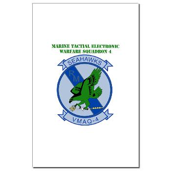MTEWS4 - M01 - 02 - Marine Tactical Electronic Warfare Squadron 4 with Text - Mini Poster Print