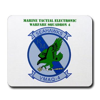 MTEWS4 - M01 - 04 - Marine Tactical Electronic Warfare Squadron 4 with Text - Mousepad - Click Image to Close