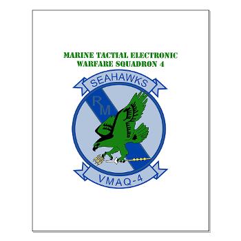 MTEWS4 - M01 - 02 - Marine Tactical Electronic Warfare Squadron 4 with Text - Small Poster - Click Image to Close