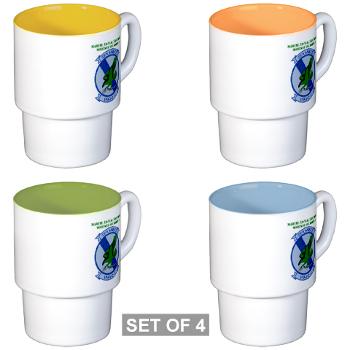 MTEWS4 - M01 - 04 - Marine Tactical Electronic Warfare Squadron 4 with Text - Stackable Mug Set (4 mugs) - Click Image to Close