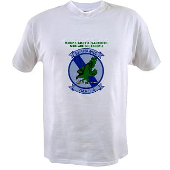 MTEWS4 - A01 - 04 - Marine Tactical Electronic Warfare Squadron 4 with Text - Value T-shirt