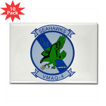 MTEWS4 - M01 - 01 - Marine Tactical Electronic Warfare Squadron 4 - Rectangle Magnet (10 pack) - Click Image to Close