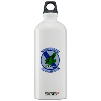 MTEWS4 - M01 - 04 - Marine Tactical Electronic Warfare Squadron 4 - Sigg Water Bottle 1.0L - Click Image to Close