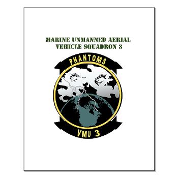 02 MUAVS3 - M01 - 02 - Marine Unmanned Aerial Vehicle Sqdrn 3 with Text - Small Poster