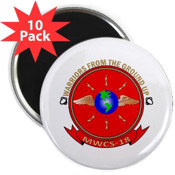 MWCS18 - M01 - 01 - Marine Wing Communications Squadron 18 2.25" Magnet (10 pack)