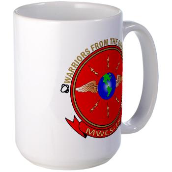MWCS18 - M01 - 03 - Marine Wing Communications Squadron 18 Large Mug - Click Image to Close