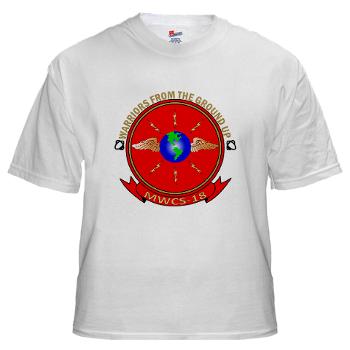 MWCS18 - A01 - 04 - Marine Wing Communications Squadron 18 White T-Shirt