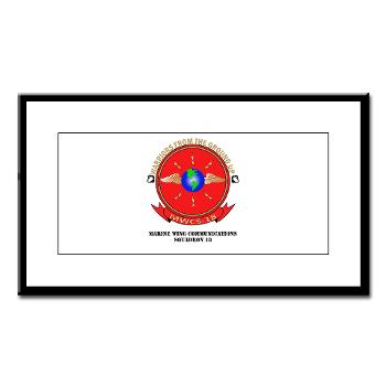 MWCS18 - M01 - 02 - Marine Wing Communications Squadron 18 with Text Small Framed Print - Click Image to Close