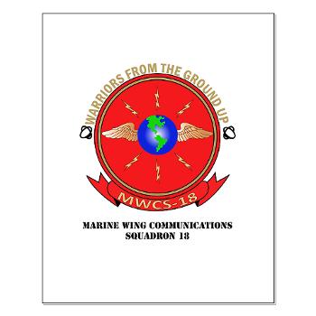MWCS18 - M01 - 02 - Marine Wing Communications Squadron 18 with Text Small Poster