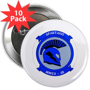 MWCS28 - M01 - 01 - Marine Wing Communications Squadron 28 (MWCS-28) 2.25" Button (10 pack)