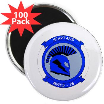 MWCS28 - M01 - 01 - Marine Wing Communications Squadron 28 (MWCS-28) 2.25" Magnet (100 pack)