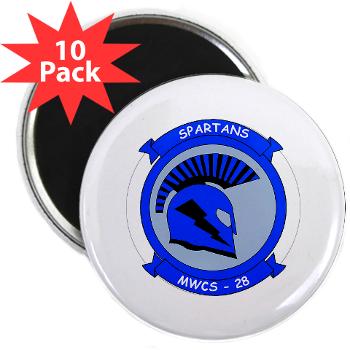 MWCS28 - M01 - 01 - Marine Wing Communications Squadron 28 (MWCS-28) 2.25" Magnet (10 pack) - Click Image to Close