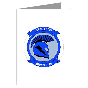 MWCS28 - M01 - 02 - Marine Wing Communications Squadron 28 (MWCS-28) Greeting Cards (Pk of 20) - Click Image to Close
