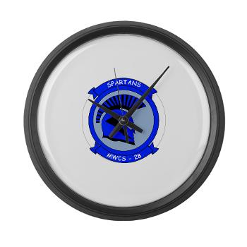 MWCS28 - M01 - 03 - Marine Wing Communications Squadron 28 (MWCS-28) Large Wall Clock - Click Image to Close