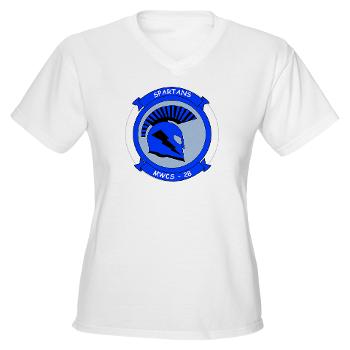 MWCS28 - A01 - 04 - Marine Wing Communications Squadron 28 (MWCS-28) Women's V-Neck T-Shirt - Click Image to Close