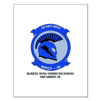 MWCS28 - M01 - 02 - Marine Wing Communications Squadron 28 (MWCS-28) with Text Small Poster