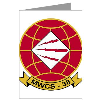 MWCS38 - M01 - 02 - Marine Wing Communications Sqdrn 38 Greeting Cards (Pk of 10)