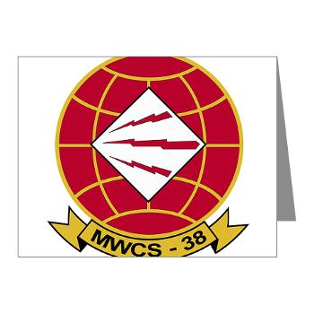 MWCS38 - M01 - 02 - Marine Wing Communications Sqdrn 38 Note Cards (Pk of 20)