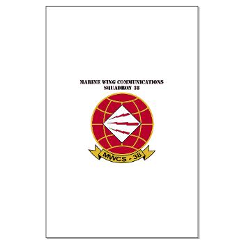 MWCS38 - M01 - 02 - Marine Wing Communications Sqdrn 38 with text Large Poster