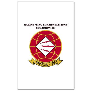 MWCS38 - M01 - 02 - Marine Wing Communications Sqdrn 38 with text Mini Poster Print - Click Image to Close