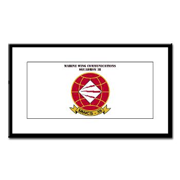 MWCS38 - M01 - 02 - Marine Wing Communications Sqdrn 38 with text Small Framed Print