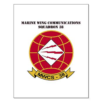MWCS38 - M01 - 02 - Marine Wing Communications Sqdrn 38 with text Small Poster