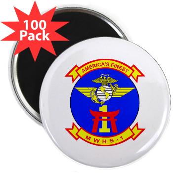 MWHS1 - M01 - 01 - Marine Wing Headquarters Squadron 1 - 2.25" Magnet (100 pack) - Click Image to Close