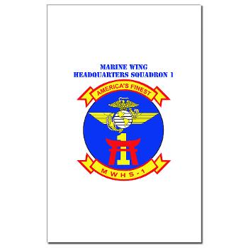 MWHS1 - M01 - 02 - Marine Wing Headquarters Squadron 1 with Text - Mini Poster Print