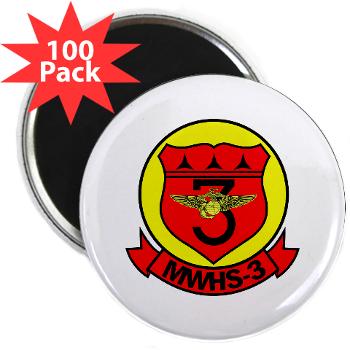 MWHS3 - M01 - 01 - Marine Wing Headquarters Squadron 3 - 2.25" Magnet (100 pack) - Click Image to Close