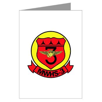 MWHS3 - M01 - 02 - Marine Wing Headquarters Squadron 3 - Greeting Cards (Pk of 10)