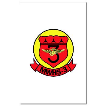 MWHS3 - M01 - 02 - Marine Wing Headquarters Squadron 3 - Mini Poster Print