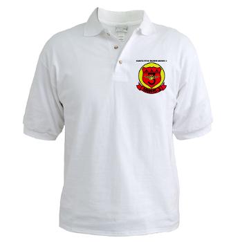 MWHS3 - A01 - 04 - Marine Wing Headquarters Squadron 3 with text - Golf Shirt