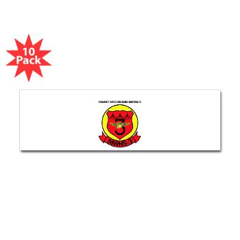 MWHS3 - M01 - 01 - Marine Wing Headquarters Squadron 3 with text - Sticker (Bumper 10 pk) - Click Image to Close